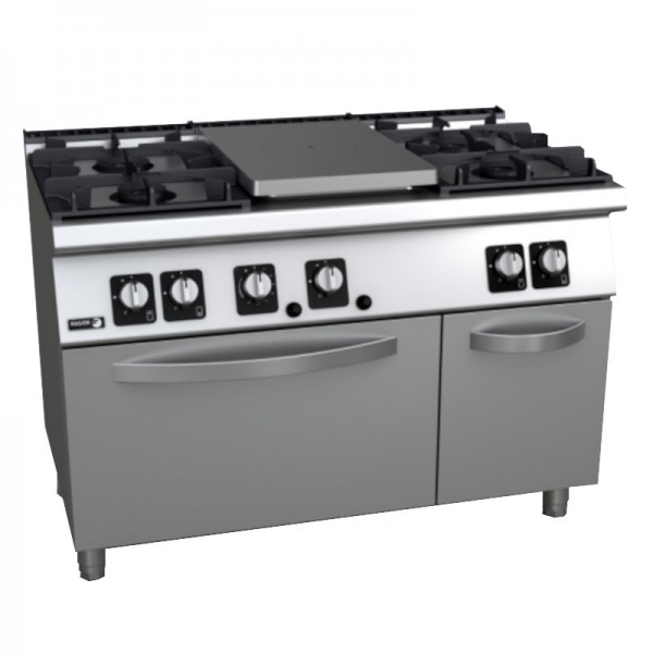 Piano de cuisson professionnel avec plaque coup de feu cg7-51-c-ng_0