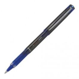 PILOT STYLO ROLLER POINTE MÉTAL 1 MM ENCRE LIQUIDE BLEUE + RÉGULATEUR DE DÉBIT V-BALL GRIP