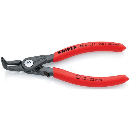 PINCE CIRCLIPS COUDÉE À 90° RÉGLABLE DE 12 À 25MM - 130MM - GAINE PVC - KNIPEX