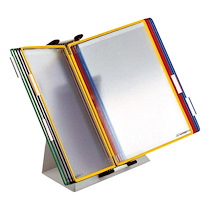 PROTÈGE-DOCUMENTS PIVOTANT TARIFOLD PVC A4 COULEURS ASSORTIES - 10 POCHETTES