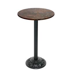 Restootab - Mange-debout style bistrot Ø60cm rouille underground - marron TB-VRSFF-R60M-UND.ROU_0