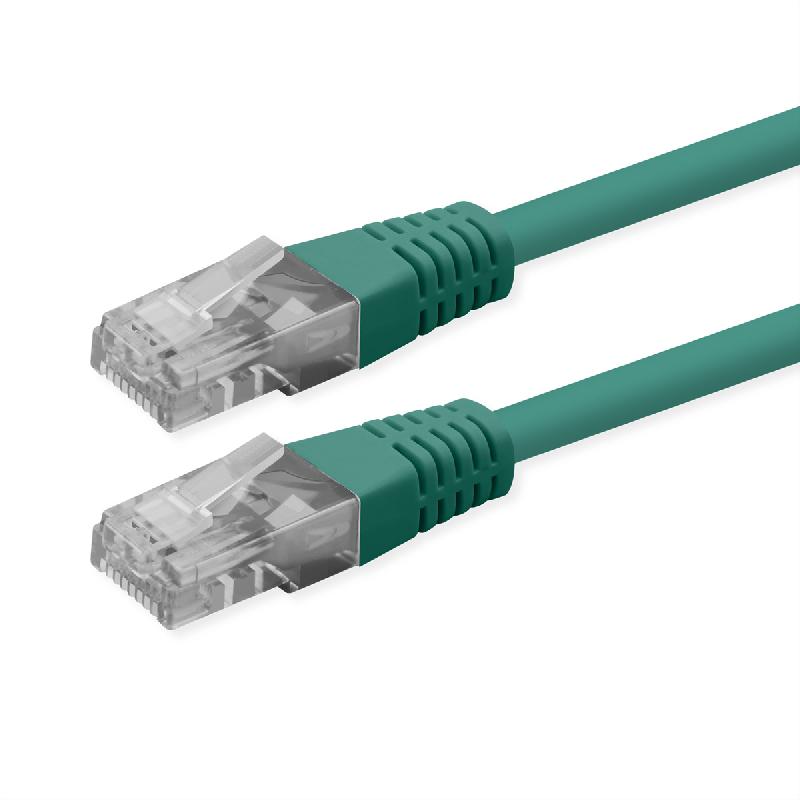 ROLINE Cordon Cat.6 (Classe E), UTP, PoE, vert, 5 m_0