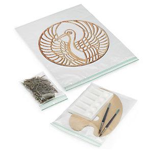 SACHET PLASTIQUE ZIP 50% RECYCLÉ TRANSPARENT 100 MICRONS RAJA 40X40 CM