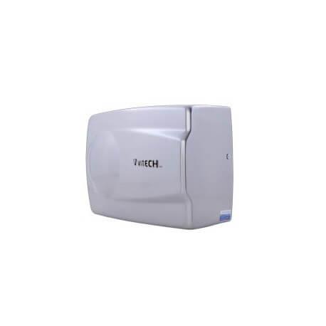 Sèche-mains mural infrarouge Vitech en inox brossé - 1400W - Design hygiénique_0