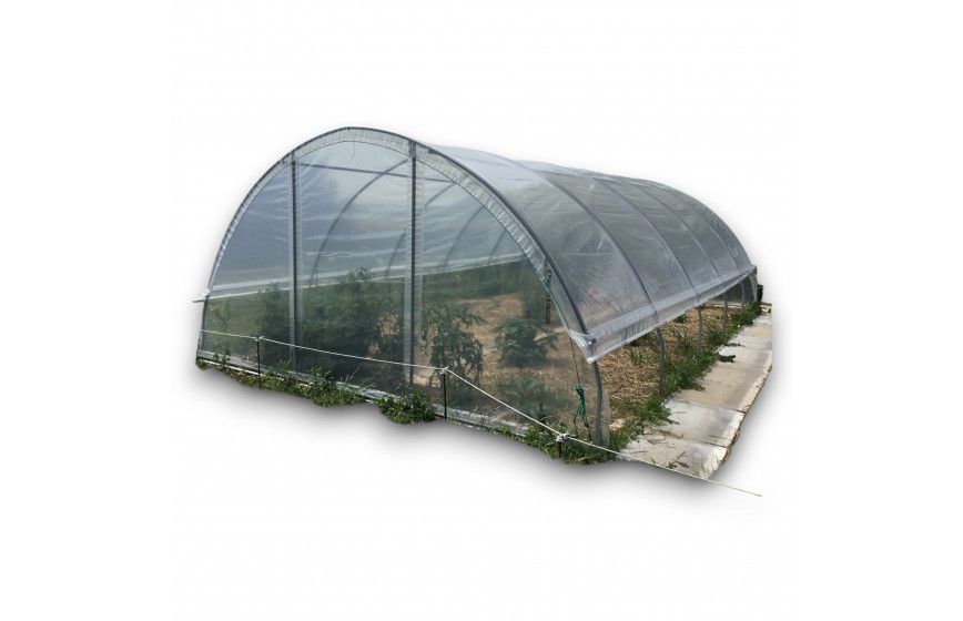 Serre de jardin avec aérations latérales et pieds droits de  0,50 m de haut - GOTHIQUE_1