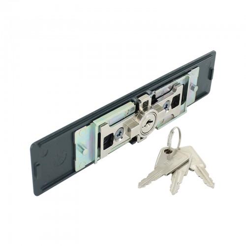 SERRURE VOLET ROULANT CYLINDRE ROND - 1 PIVOT - 7 À 9 MM - NOIR - AA80 TIRARD