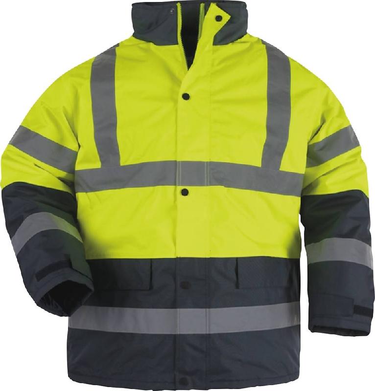 SODISE - Parka polyester rétroréfléchissante 3M® 140g/m² jaune/bleu doublée XL - Topcar - 65477_0