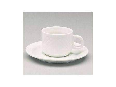 SOUS-TASSE À DÉJEUNER/THÉ BLANCHE 16CM - EUROPA - SARREGUEMINES