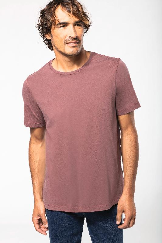 T-shirt manches courtes homme - Réf: KV2115 - 100% coton, aspect vieilli unique, marque Kariban_0