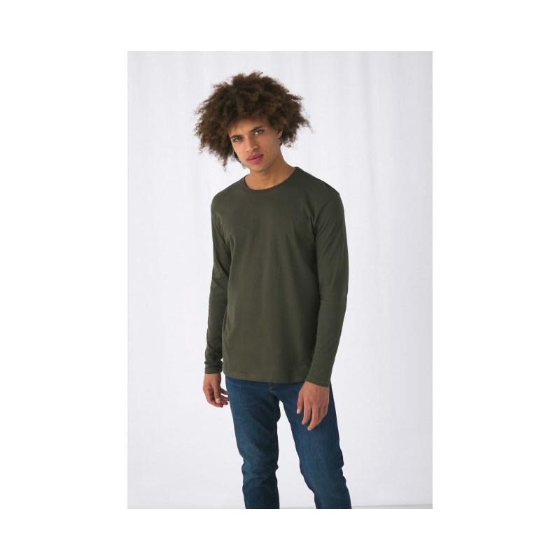 T-shirt Manches Longues Homme - Coton Confort, Coupe Regular, Col Rond, Pour Quotidien, Travail Ou Style Décontracté