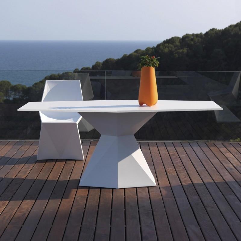 Table outdoor rectangle VERTEX - VONDOM - design contemporain - 180 cm - 8 personnes_0