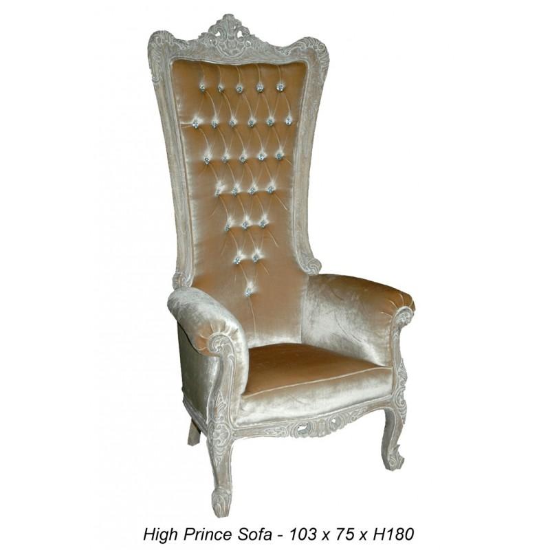 TRONE DE ROI BAROQUE