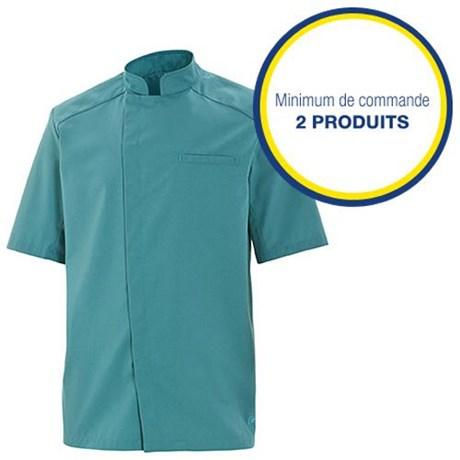 VESTE DE CUISINE HOMME BLEU AQUA MIKASI T.S