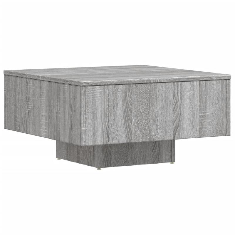 VidaXL Table basse Sonoma gris 60x60x31,5 cm Bois d'ingénierie Modèle Polaris Select Plus - 815838_0