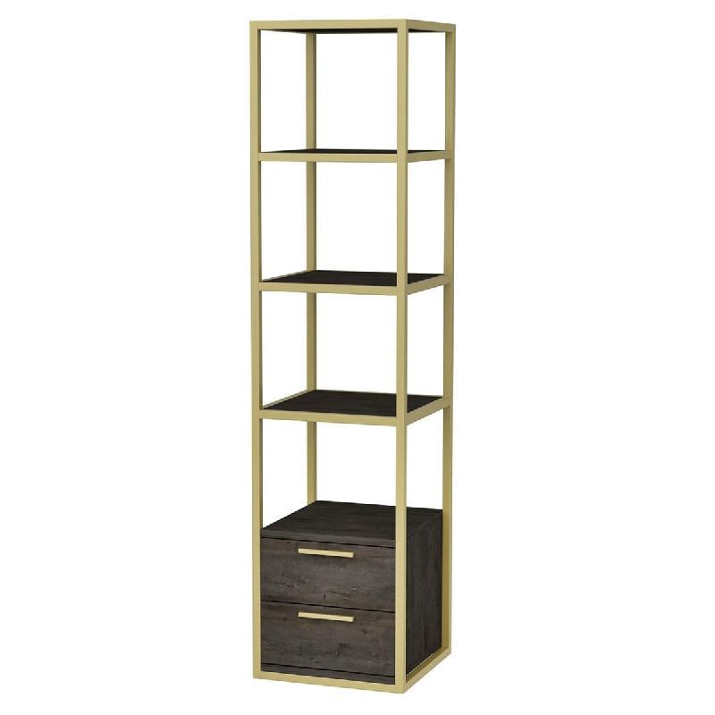 WellHome Loira - Bibliothèque 100 % en aggloméré plaqué mélamine, épaisseur 18 mm - multicolore WH1937_0