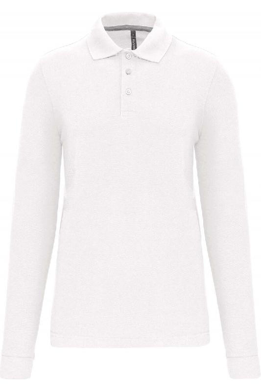WK Designed To Work Polo manches longues homme Blanc XL 65% Polyester | 35% Coton - XL blanc 3663938185552_0