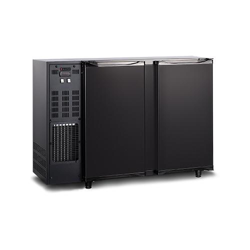 Arrière de bar noir avec 2 portes battantes - 312 litres - FGB125-CO_0