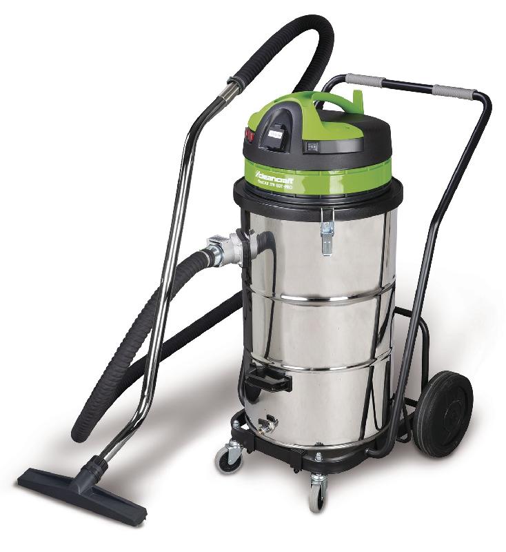 Aspirateur industriel eau et poussière pour l'usinage des métaux - cuve inox 78 litres - 3 moteurs 3,3 kW 230 V - 76 dB(A) Cleancraft FLEXCAT 378 EOT_0