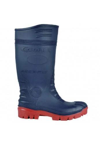 Bottes de sécurité bâtiment TYPHOON S5 Blue/Red - Norme ISO 20345 - PVC ERGO-NITRIL - Tailles 39 à 47_0