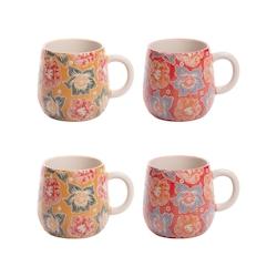 Coffret de 4 mugs Zphyr 50 cl -  Multicolore Rond Grès Table Passion 13.5x10.5 cm - multicolore Grès 3106232387241_0
