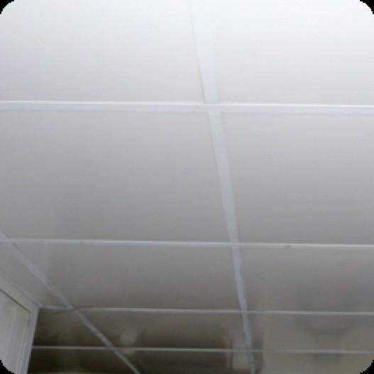 Dalle faux plafond 600 x 600 blanche 5 mm brillante lavable - alimentaire_0