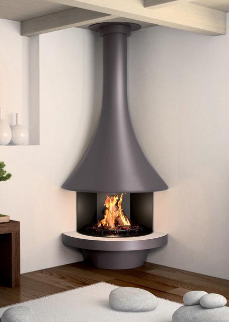 Cheminée d'angle Eva 992 en béton ciré - 8,5 kW - Conforme EN 13229_0