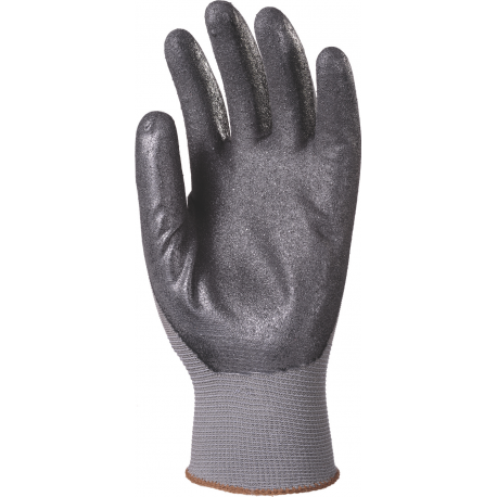 Gants nylon noir - paume enduit micro mousse nitrile gris Eurotechnique | 6320_0