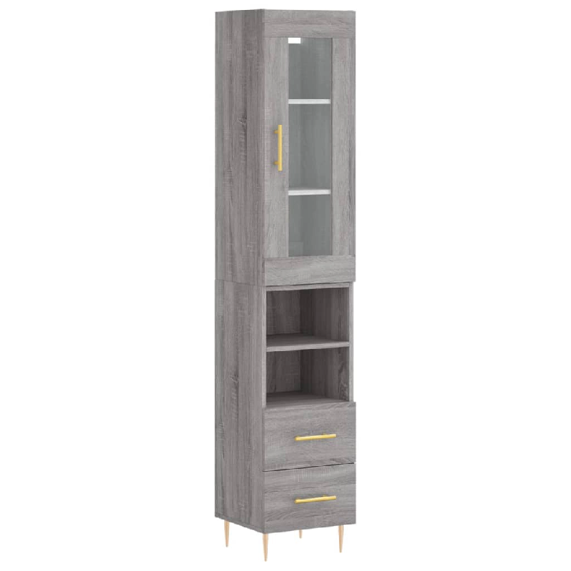 Helloshop26 - Buffet bahut commode armoire meuble de rangement organisateur cuisine salle de séjour salon haut sonoma 34,5 x 34 x 02_0035344 - 300021_0