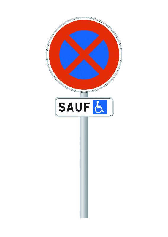 Signalisation de parking / stationnement - Interdiction de stationner  24h/24 et 7j/7