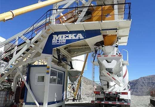 Mb-60m centrale à béton - Meka - 54 à 63 m³/h avec châssis robuste_1