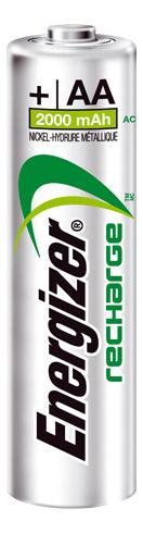 ENERGIZER RECHARGEABLES - PACK DE 4 ACCUS AA/HR6 1,2