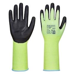 Portwest - Gants anti coupures de niveau D coupe verte longue poignet Jaune / Noir Taille 12 - 5036108360727_0