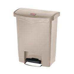 Poubelle à pédale frontale Rubbermaid Slim Jim beige 30L - beige GAGL021_0
