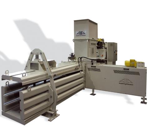 Presse à balles à canal APK-A - pour papier, plastique, matériaux broyés - force de compression 16-21 tonnes_0