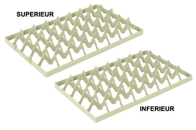 Separateur euronorm pour bac a verre 5x8 cases 65 mm_0