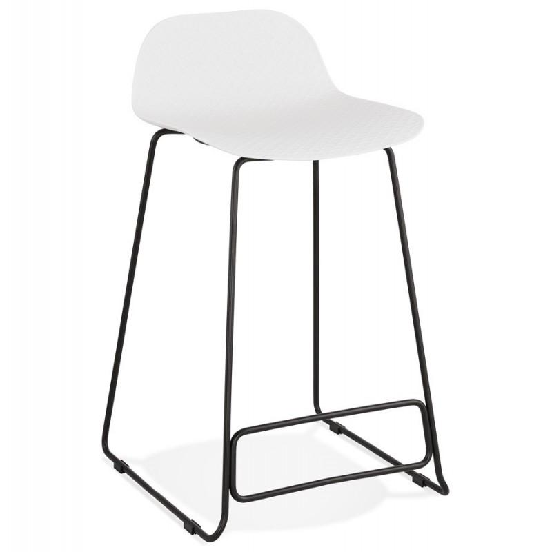 TABOURET DE BAR BLITZ 85CM BLANC & NOIR - PARIS PRIX_0