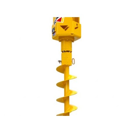 TRH 304 - Tarière hydraulique RABAUD - Spéciale MINI PELLE jusqu'à 4T, vrille Ø250mm à dents spire 6 mm_0