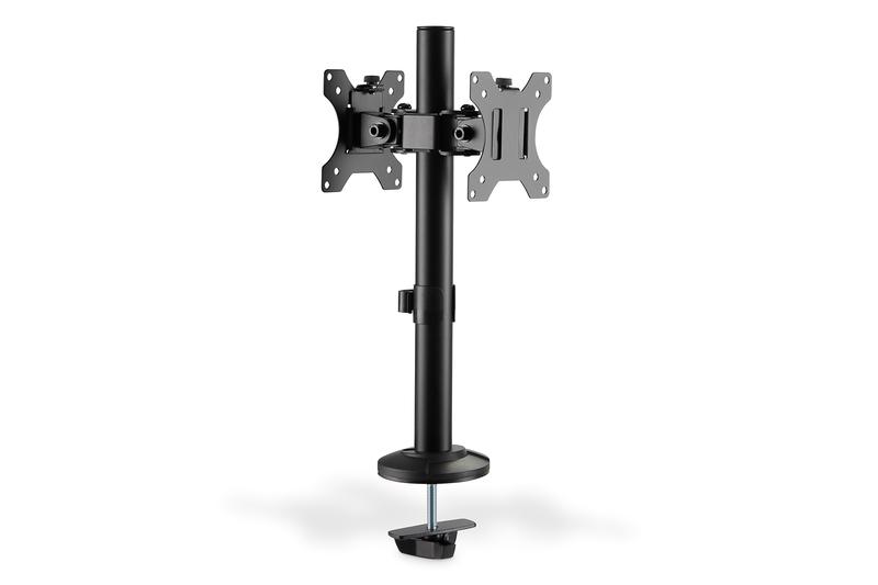 DIGITUS DA-90398 - Support d'écran plat pour bureau - 81,3 cm (32'') - Noir - Double affichage - Norme VESA 75x75 et 100x100 mm_0