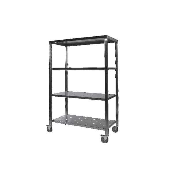 Échelle de remballe avec 4 plateaux perforés inox AISI 304_0