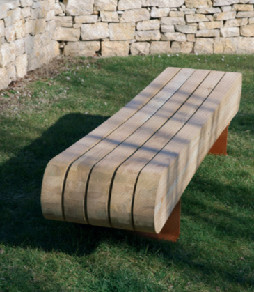 Banc public en bois - Banquette JERIKO© par Agence Akïro - Design robuste et proportions fortes_0