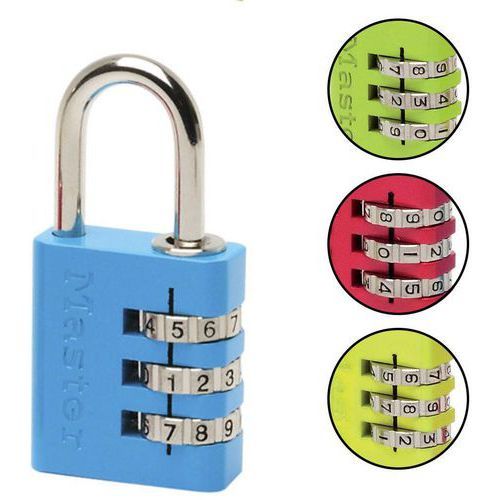 CADENAS À COMBINAISON PROGRAMMABLE - COLORÉ - MASTER LOCK