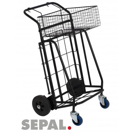 Chariot pliable distribution publicite 4roues +frein - tr034/pa_0