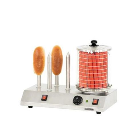 Chauffe-saucisses professionnel 4 plots - inox AISI 304 - thermostat réglable de 30 à 110°C_0
