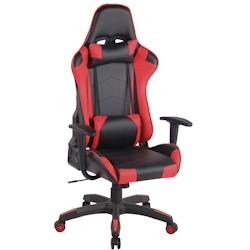 CLP Fauteuil de bureau Miracle V2 Similicuir Noir / Rouge - rouge polyester 192356663_0