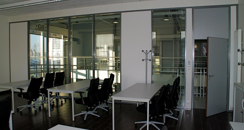 Cloison insonorisante Evolution 100 - amovible, ossature aluminium, affaiblissement acoustique jusqu'à 46 dB_0