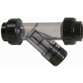 Filtre à tamis FYC - PVC-U - DN 15 d20 - Double union - Corps transparent et crépine nettoyable_0