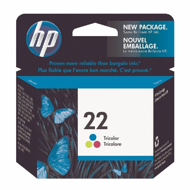 HEWLETT PACKARD CARTOUCHE D'ENCRE 22 (C9352AE) - COULEUR: TRICOLORE