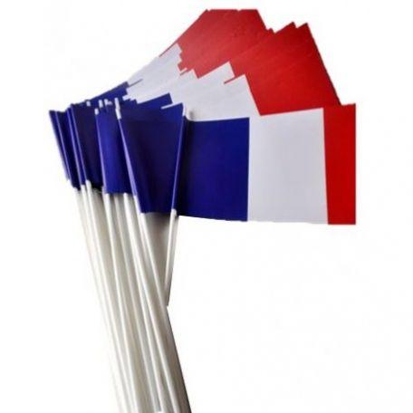 Lot de petit drapeau français en papier à agiter - drapfpag_0