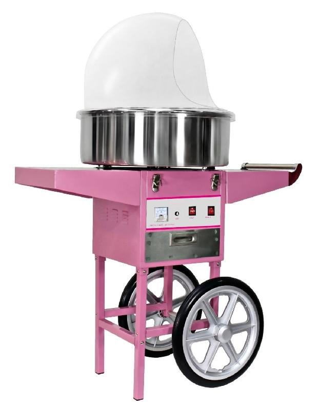 Machine à barbe à papa ø52cm avec coupole et chariot_0