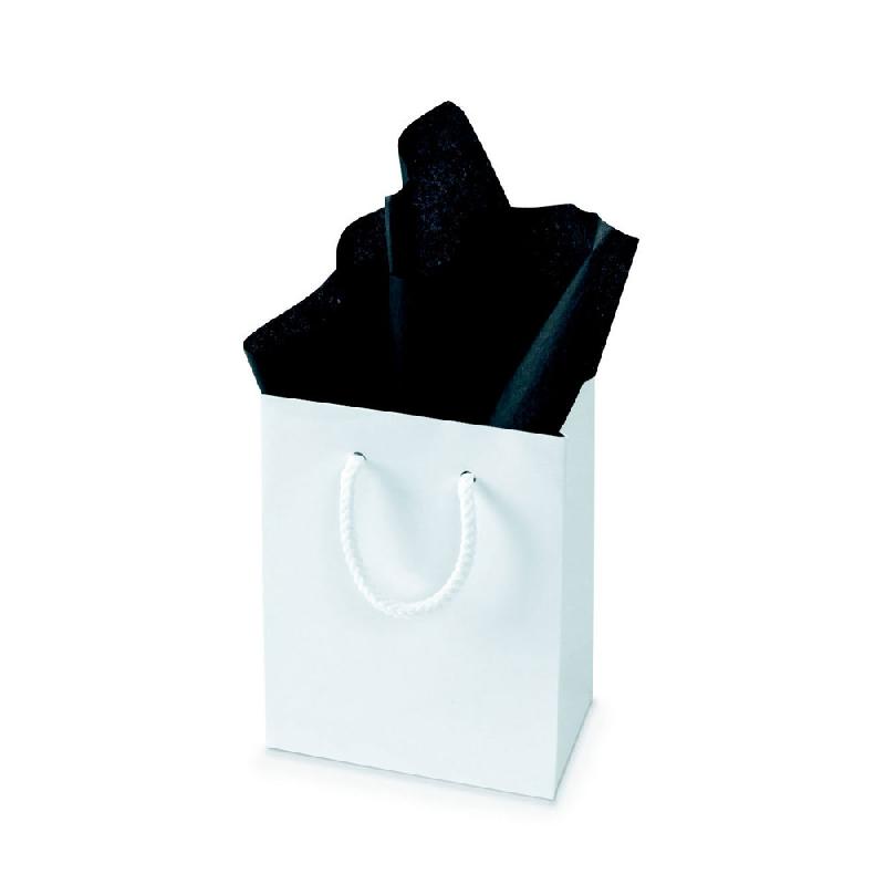 Lot De 200 Feuilles Papier De Soie Noir 50x35 Cm - Emballage Cadeau, Bricolage Et Décoration